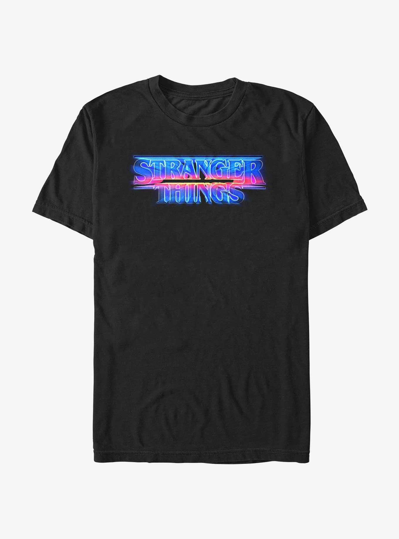 Stranger Things Retro Logo T-Shirt, BLACK, hi-res