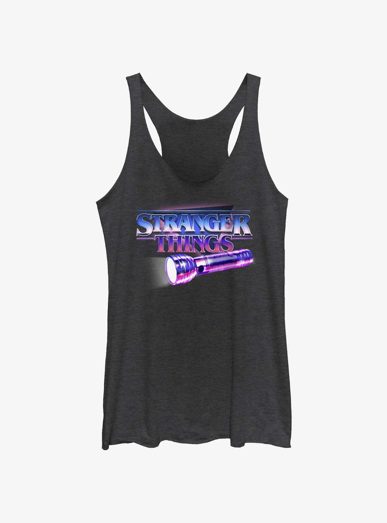 Stranger Things Retro Flashlight Logo Girls Tank, , hi-res