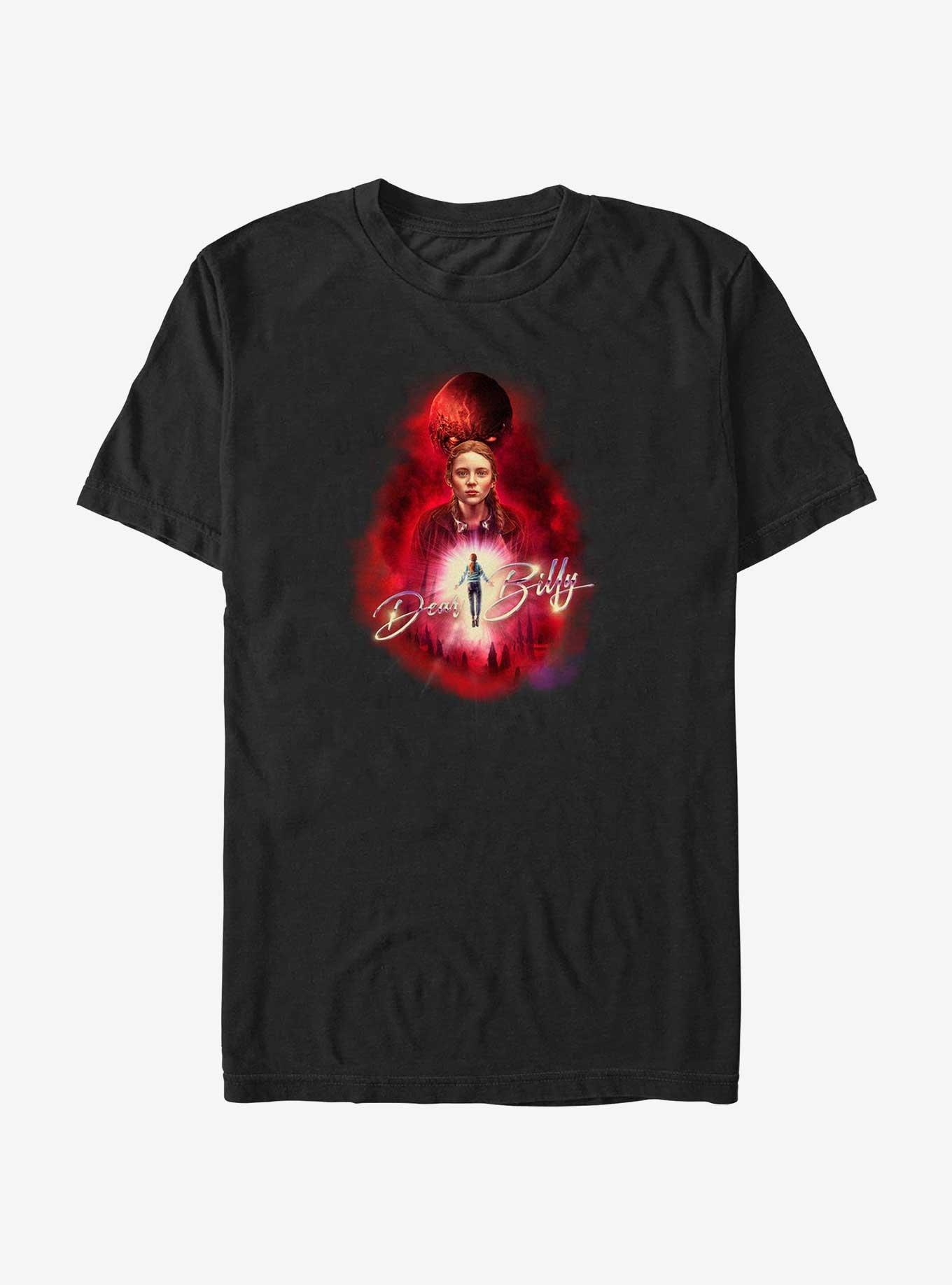 Stranger Things Max Dear Billy T-Shirt, BLACK, hi-res