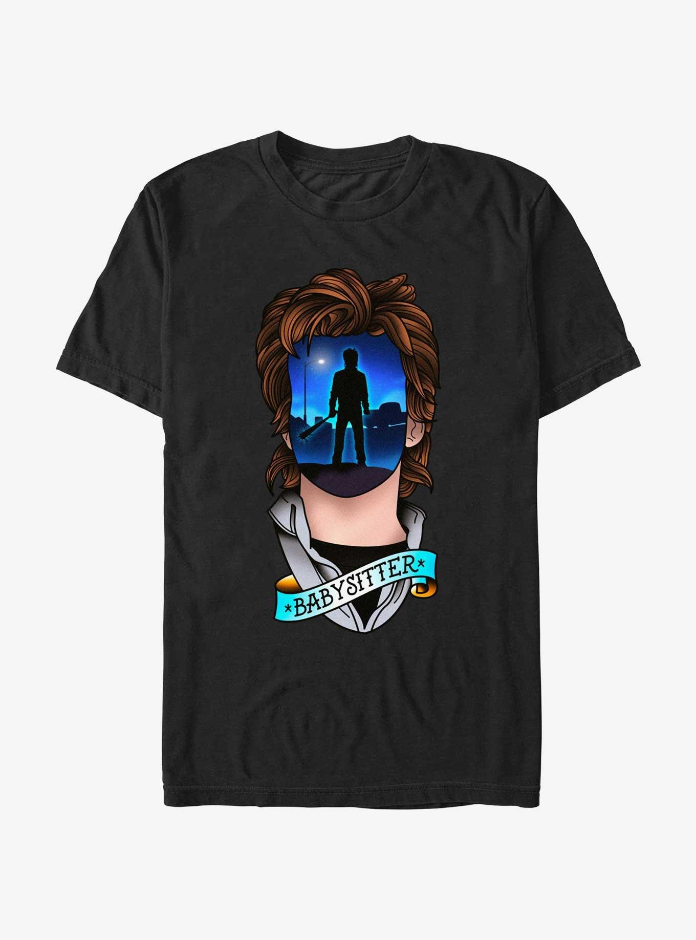 Stranger Things Tattoo Steve T-Shirt, BLACK, hi-res