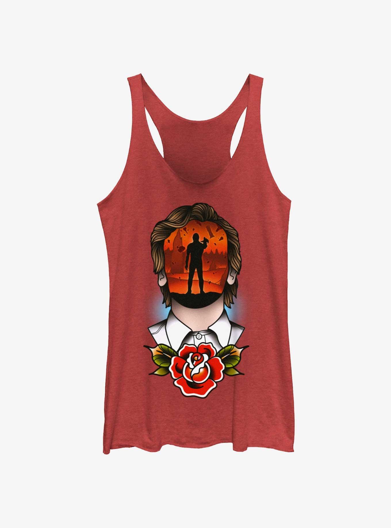 Stranger Things Tattoo Vecna Girls Tank, RED HTR, hi-res