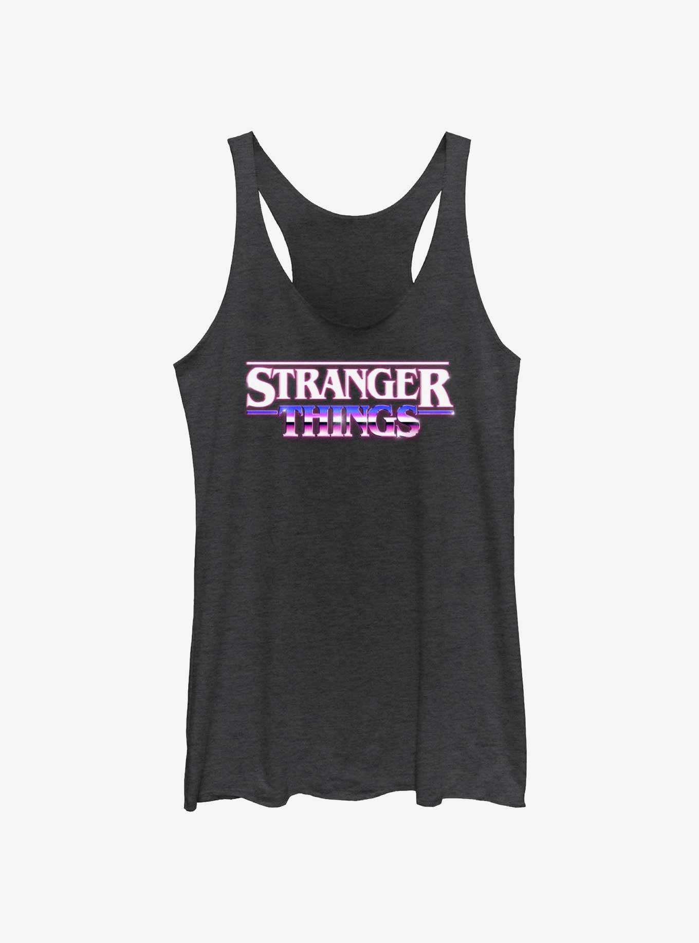 Stranger Things Metallic Logo Girls Tank