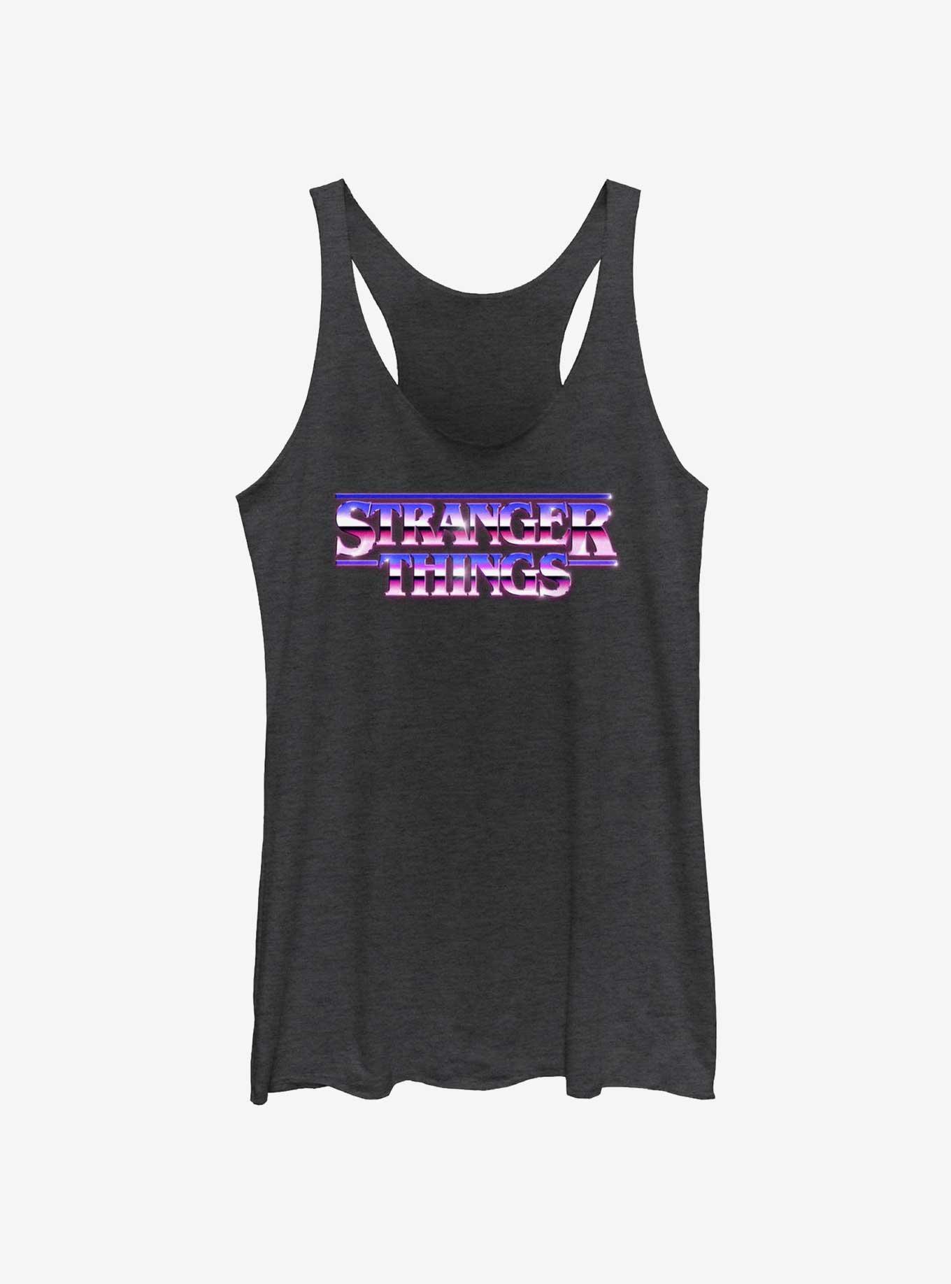 Stranger Things Metallic Logo Girls Tank