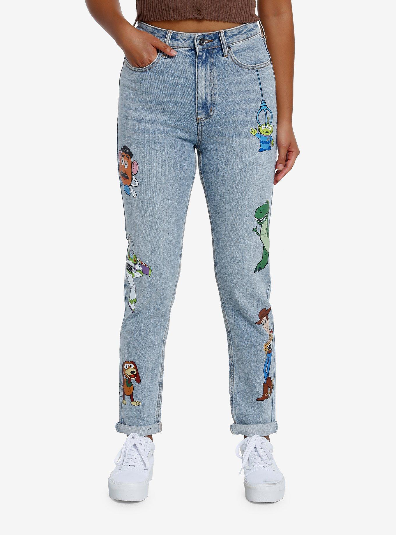 Disney Pixar Toy Story Character Mom Jeans, MEDIUM BLUE WASH, hi-res