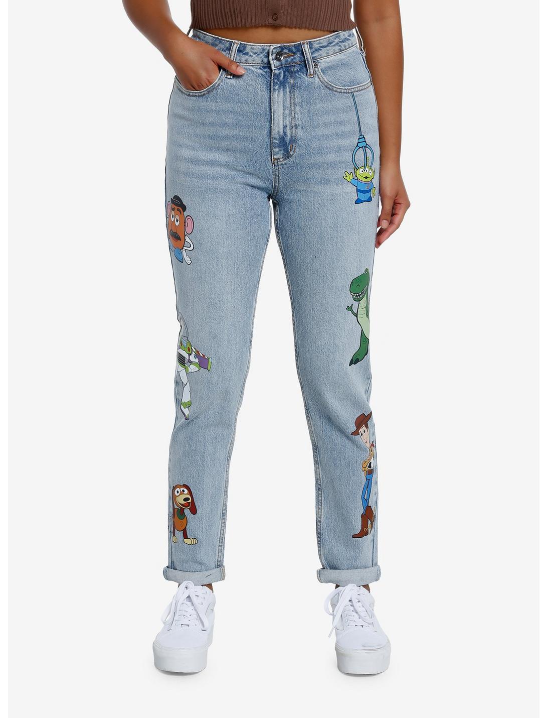 Disney Pixar Toy Story Character Mom Jeans, MEDIUM BLUE WASH, hi-res