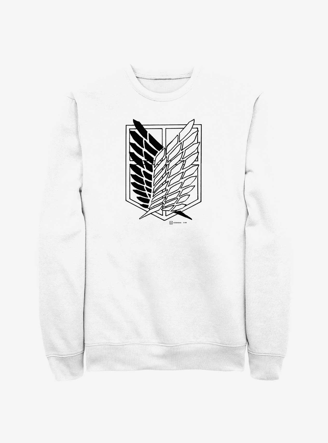 Attack On Titan Scout Regiment Sweatshirt, WHITE, hi-res