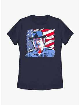 Stranger Things American Pride Hopper Womens T-Shirt, , hi-res