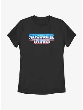 Stranger Things Metal Retro Logo Womens T-Shirt, , hi-res