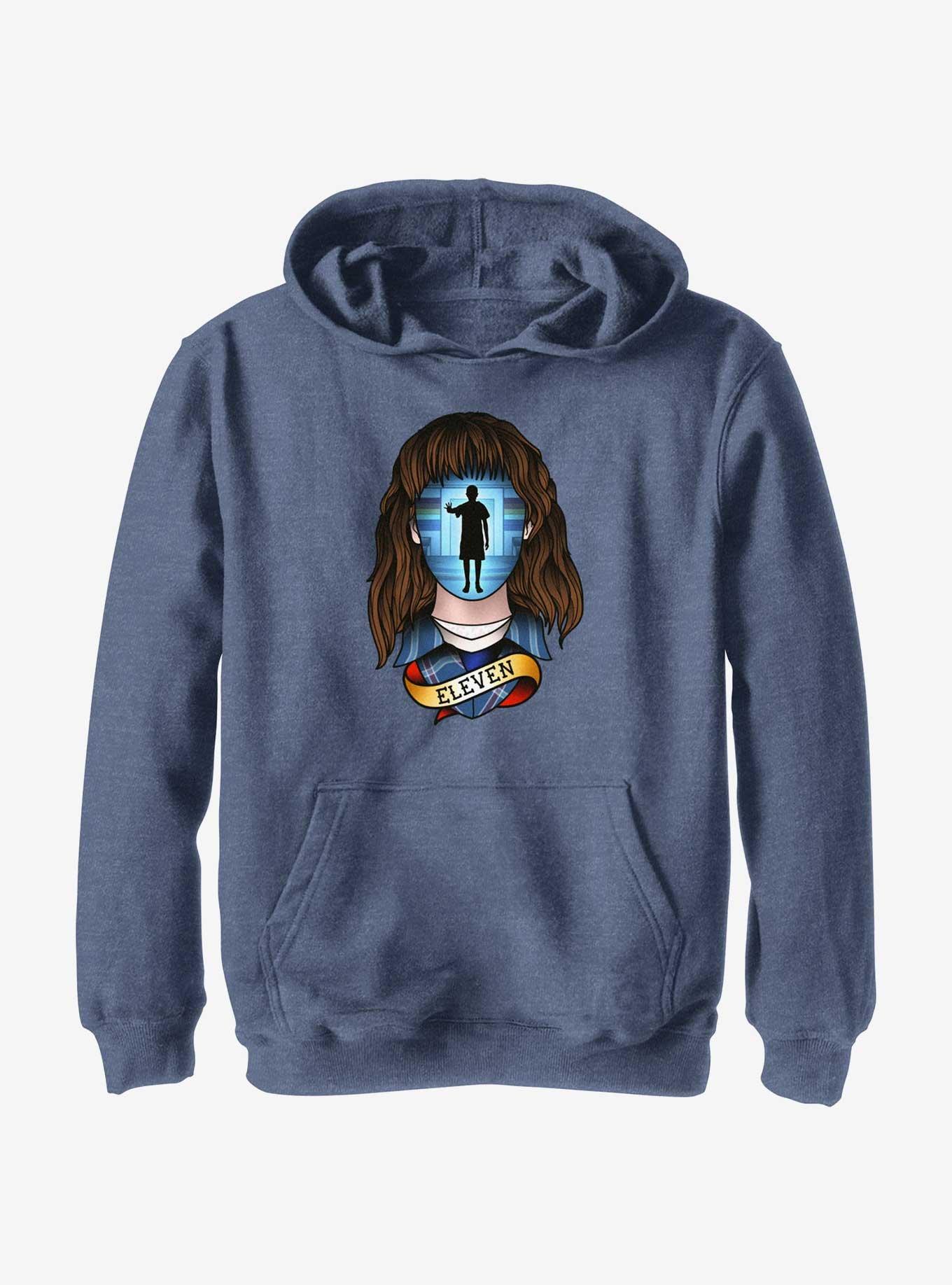 Stranger Things Tattoo Eleven Youth Hoodie, , hi-res