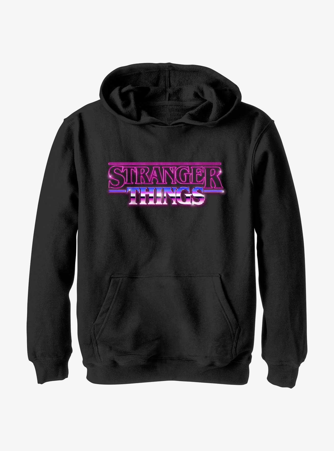 Stranger Things Logo Retro Youth Hoodie, , hi-res
