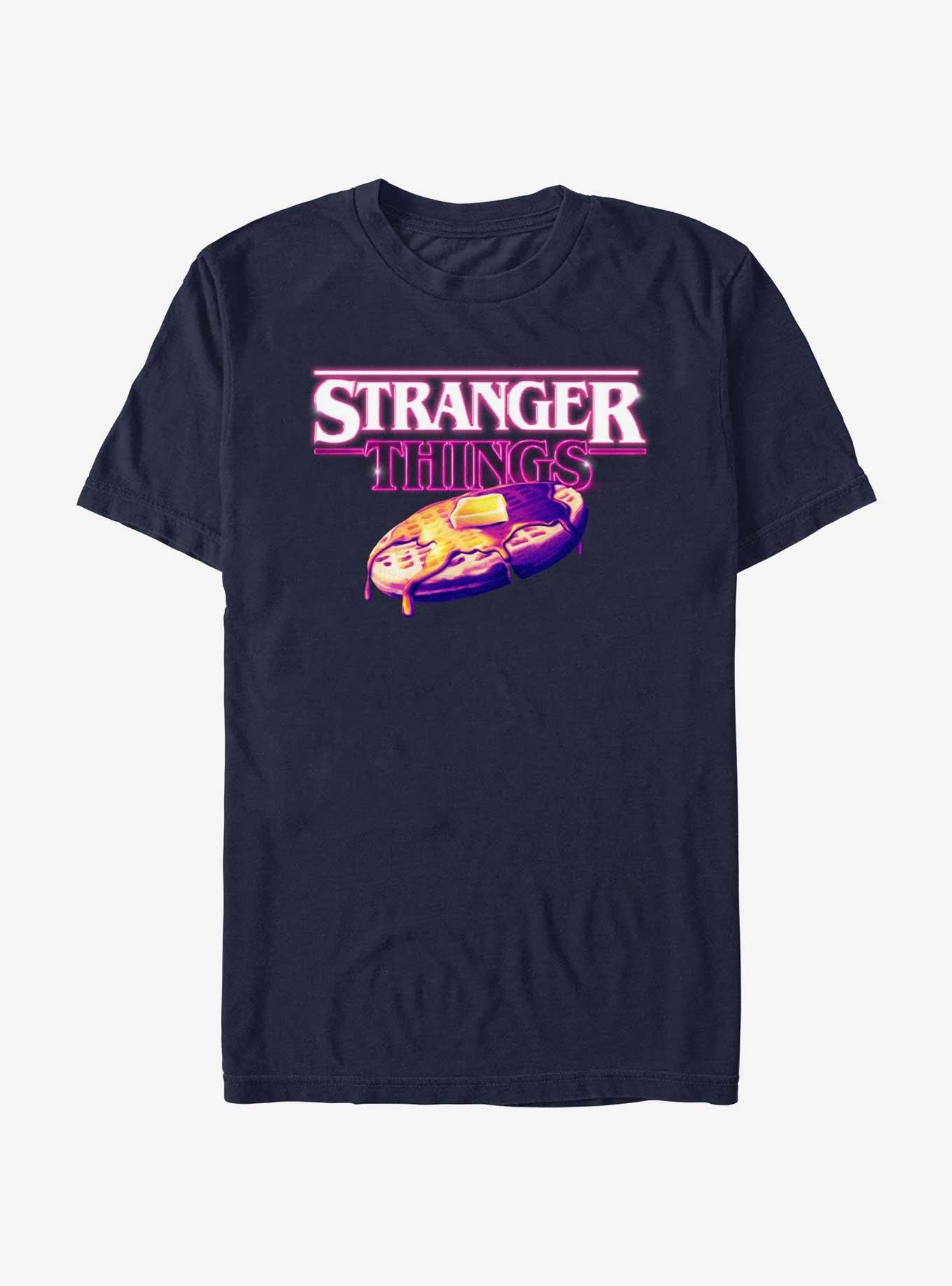 Stranger Things Retro Waffle Logo T-Shirt, NAVY, hi-res