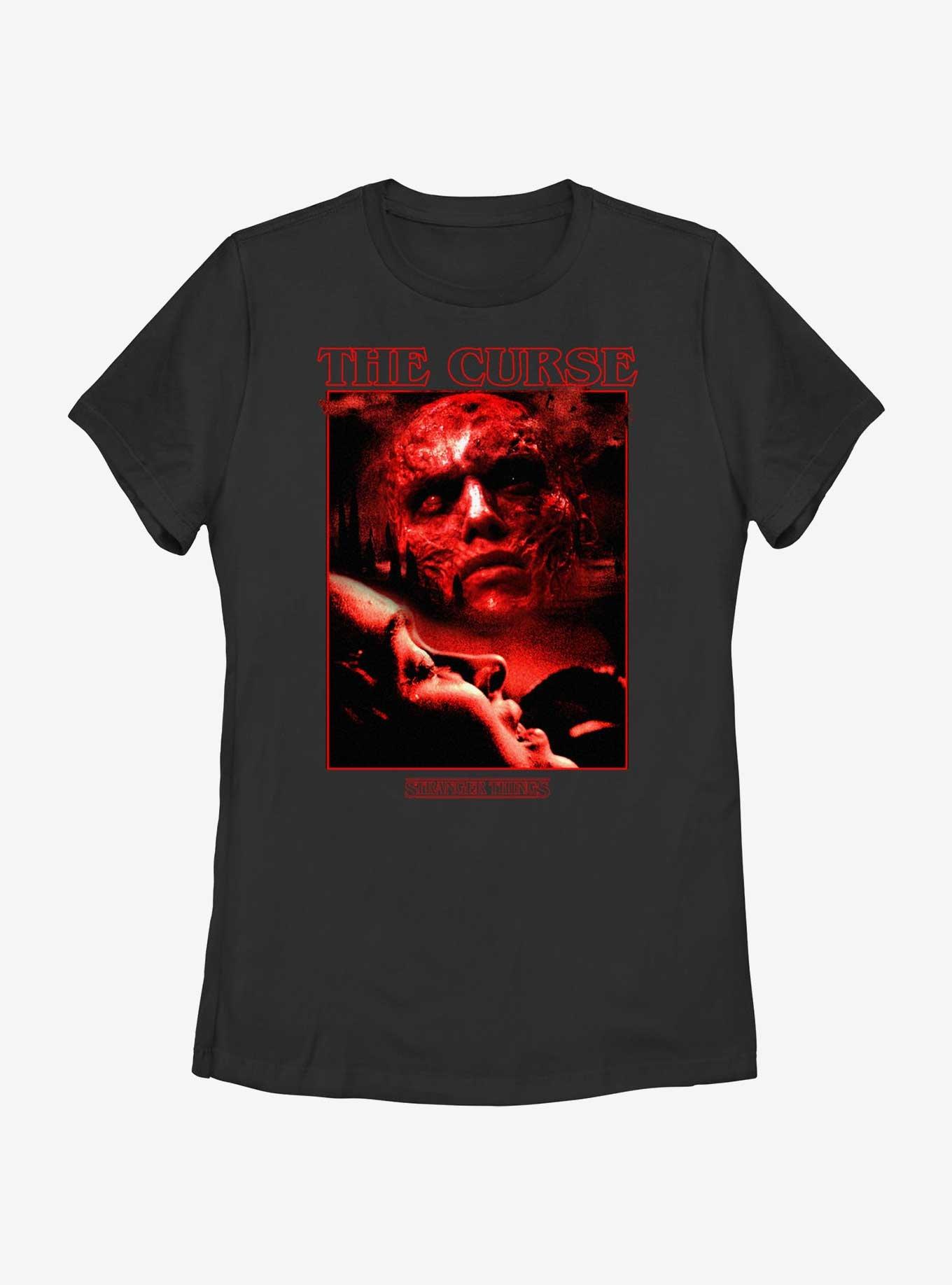 Stranger Things The Curse Womens T-Shirt, BLACK, hi-res