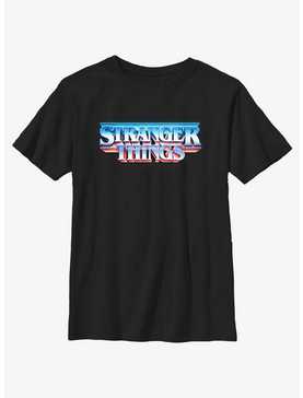 Stranger Things Metal Retro Logo Youth T-Shirt, , hi-res