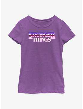 Stranger Things Metal Retro Logo Youth Girls T-Shirt, , hi-res