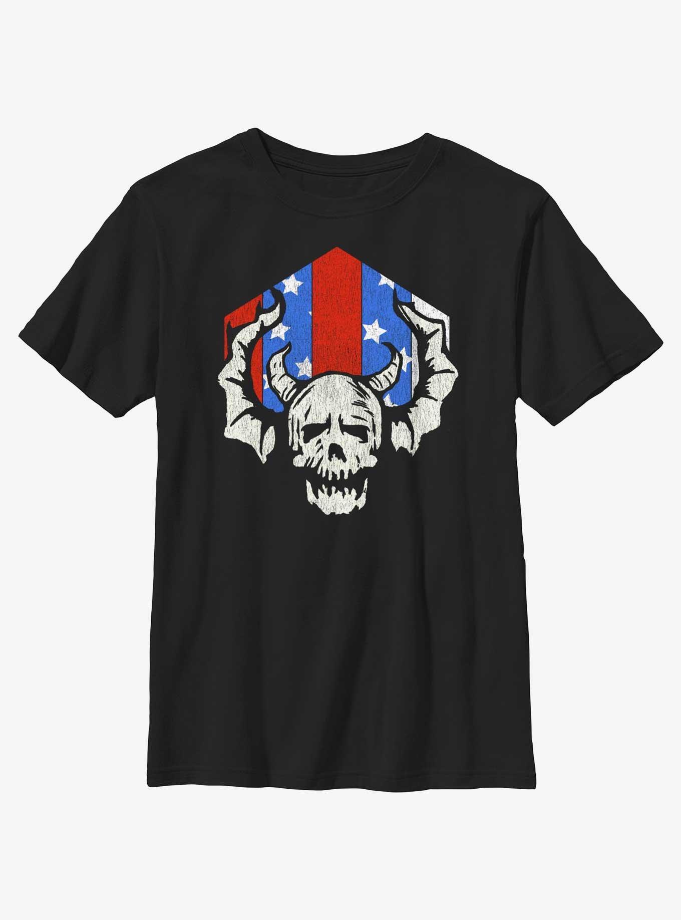 Stranger Things Hellfire Americana Youth T-Shirt, , hi-res