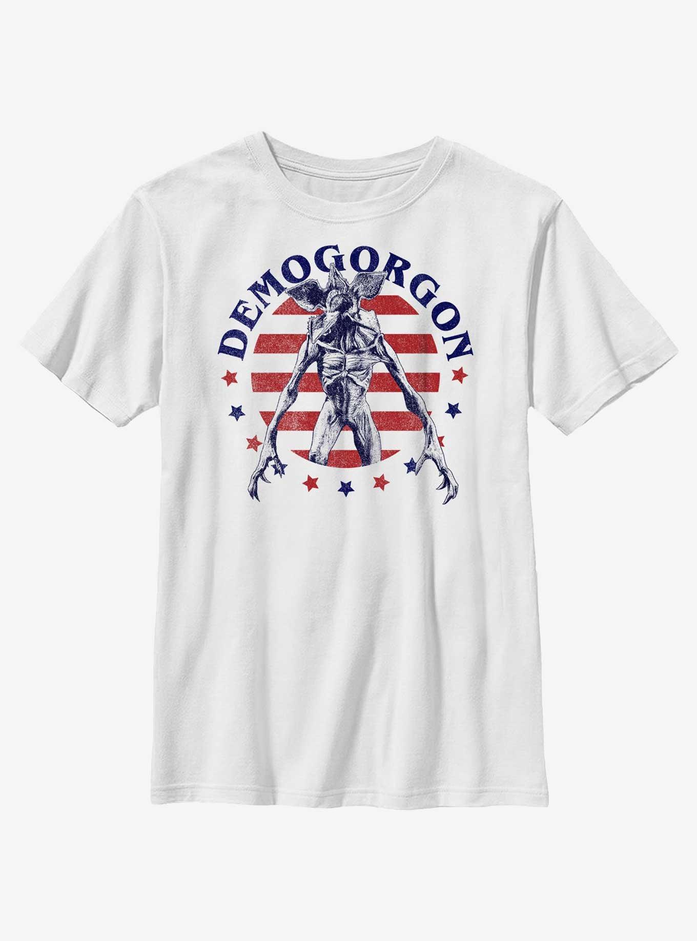 Stranger Things American Demogorgon Youth T-Shirt, WHITE, hi-res