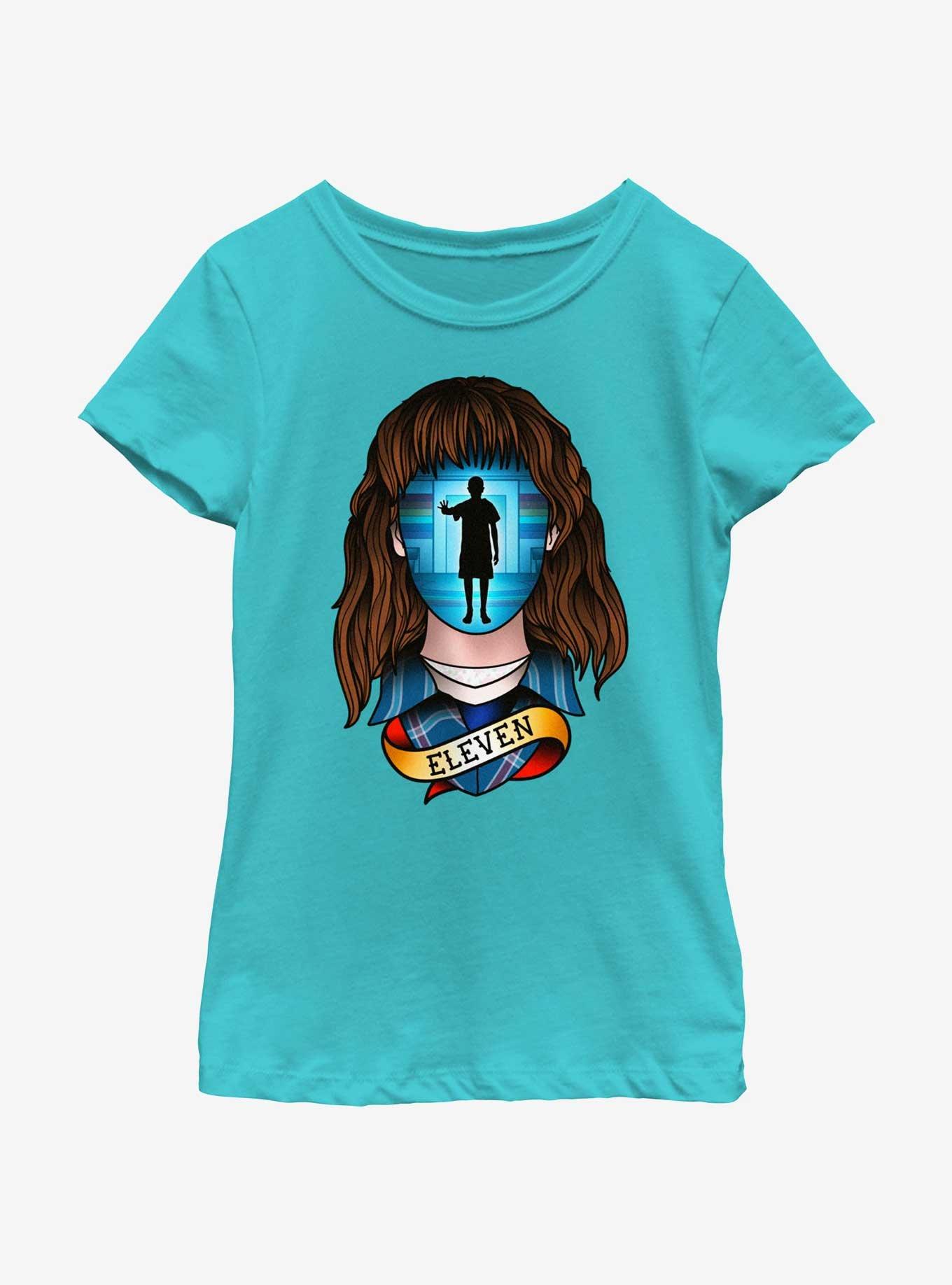 Stranger Things Tattoo Eleven Youth Girls T-Shirt, , hi-res