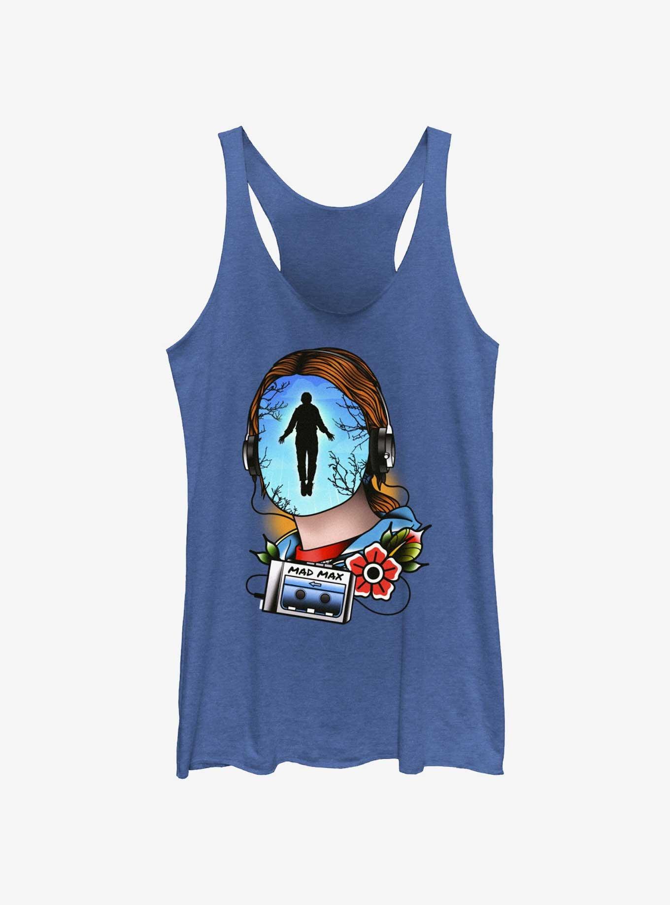 Stranger Things Tattoo Max Womens Tank Top, ROY HTR, hi-res