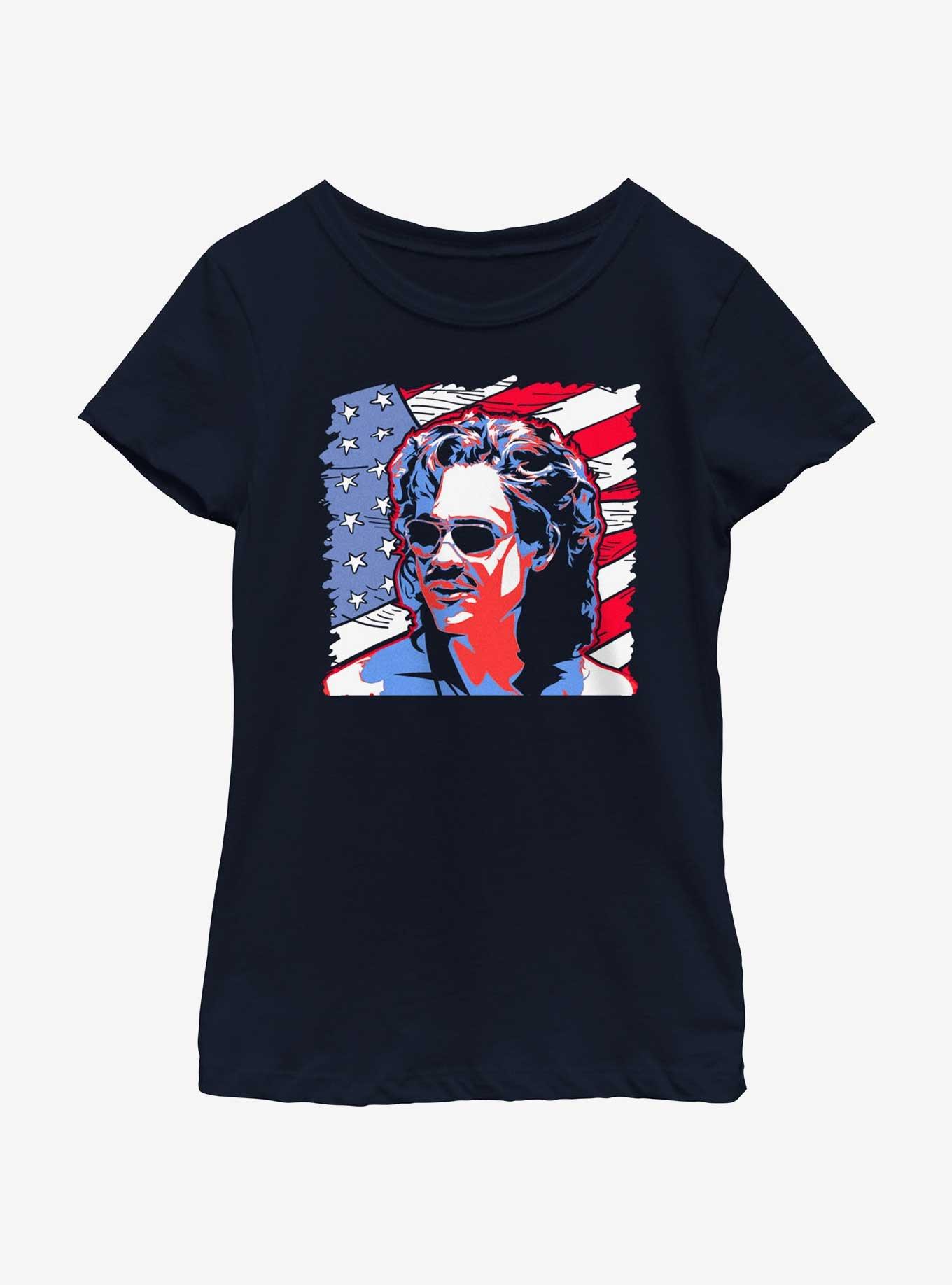 Stranger Things American Pride Billy Youth Girls T-Shirt, , hi-res