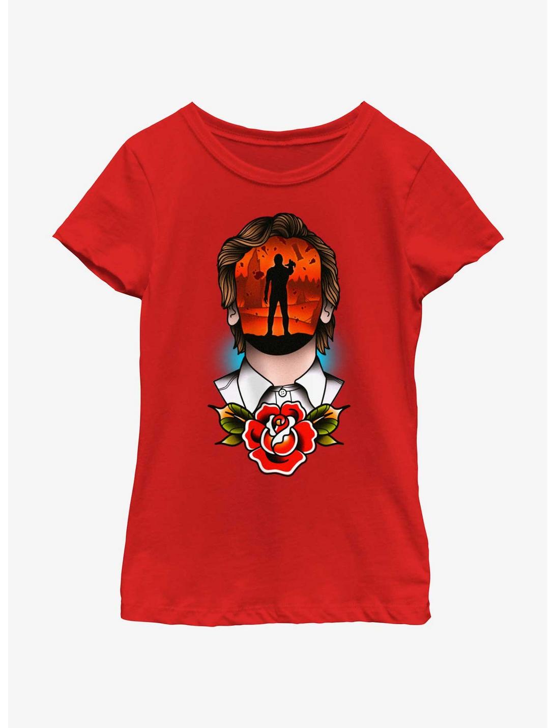 Stranger Things Tattoo Vecna Youth Girls T-Shirt, RED, hi-res