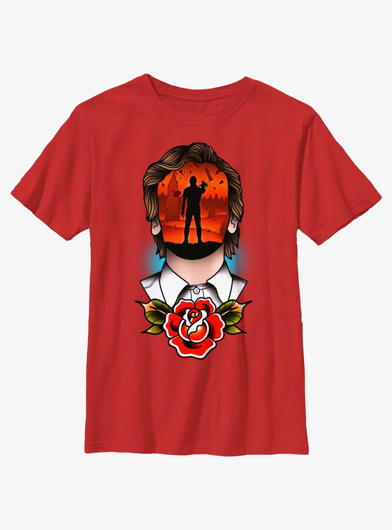 Stranger Things Tattoo Vecna Youth T-Shirt, RED, hi-res