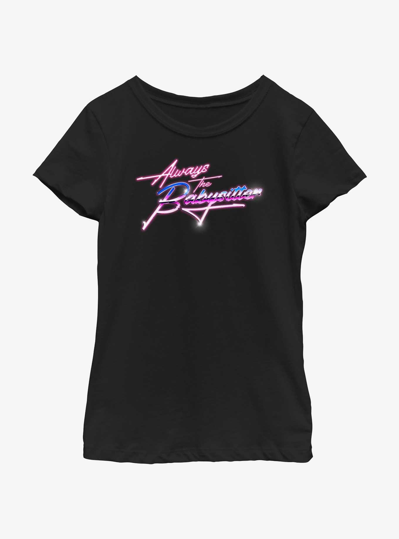 Stranger Things Always The Babysitter Youth Girls T-Shirt, BLACK, hi-res