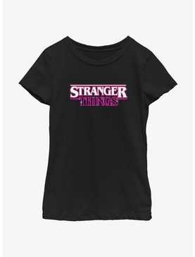 Stranger Things Logo Retro Youth Girls T-Shirt, , hi-res
