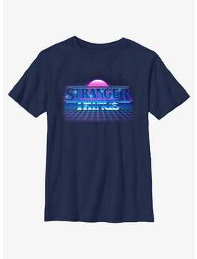 Stranger Things Retro Sun Logo Youth T-Shirt, , hi-res