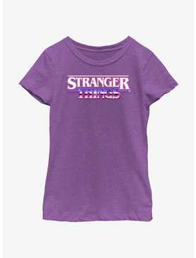 Stranger Things Metallic Logo Youth Girls T-Shirt, , hi-res