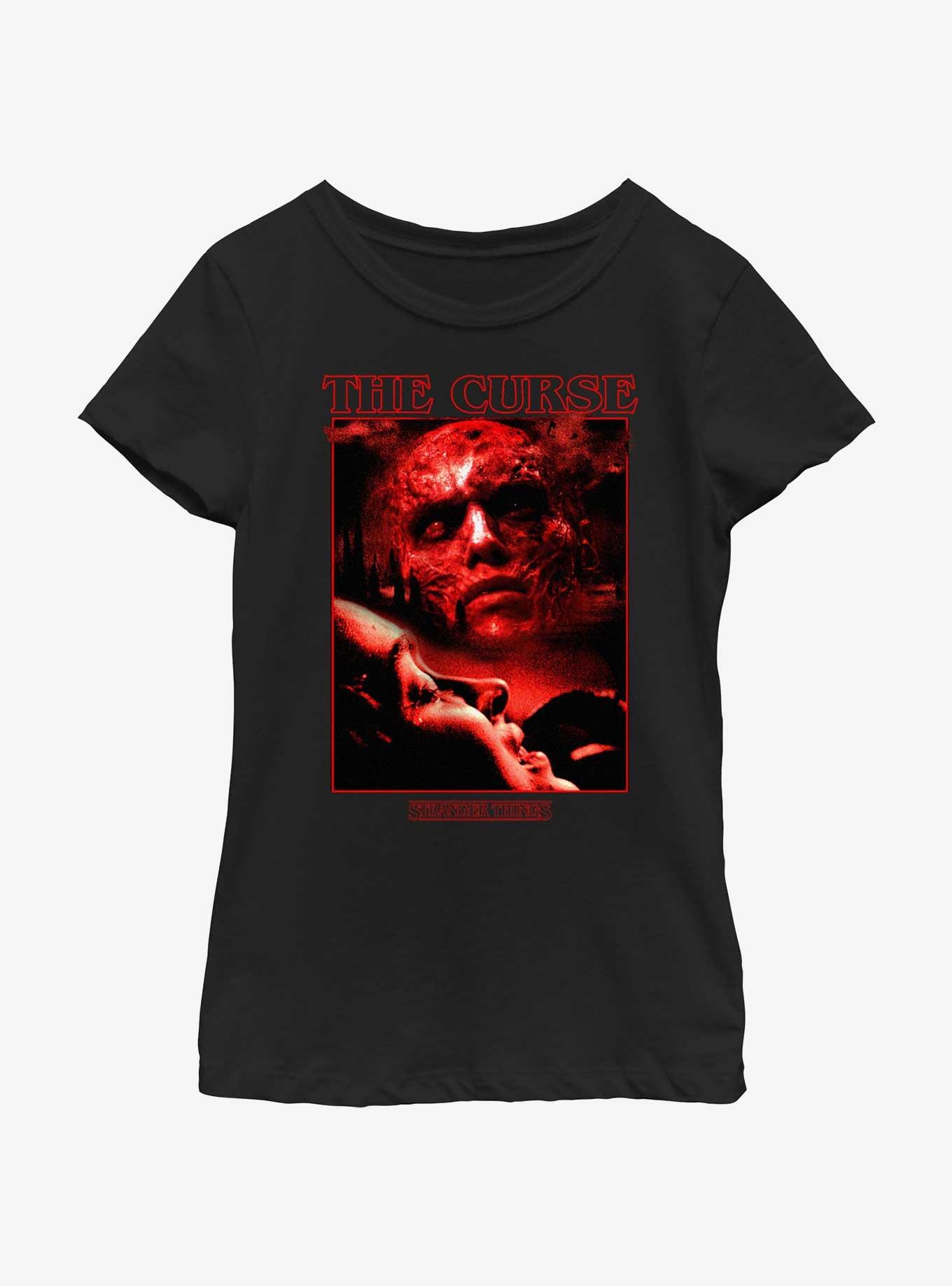 Stranger Things The Curse Youth Girls T-Shirt, BLACK, hi-res