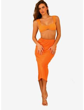 Dippin' Daisy's Indio Swim Skirt Cover-Up Blaze Orange, , hi-res