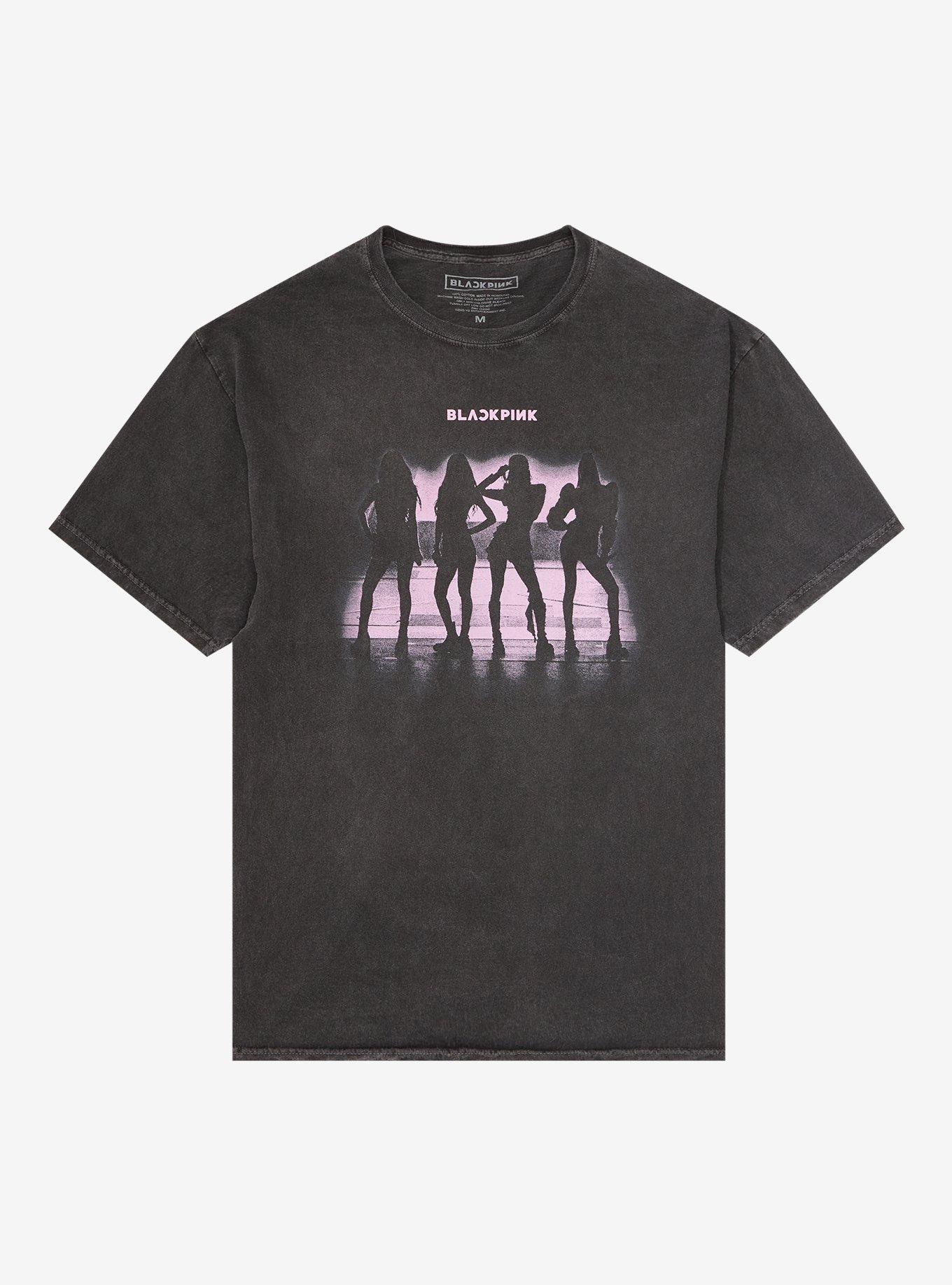 スーパーセール タイムセール 時間 BLACKPINK Silhouette Dark Wash T-Shirt | Hot Topic K-POP・アジア