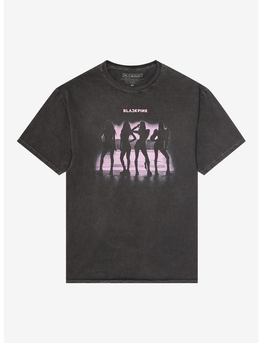 BLACKPINK Silhouette Dark Wash T-Shirt, BLACK, hi-res