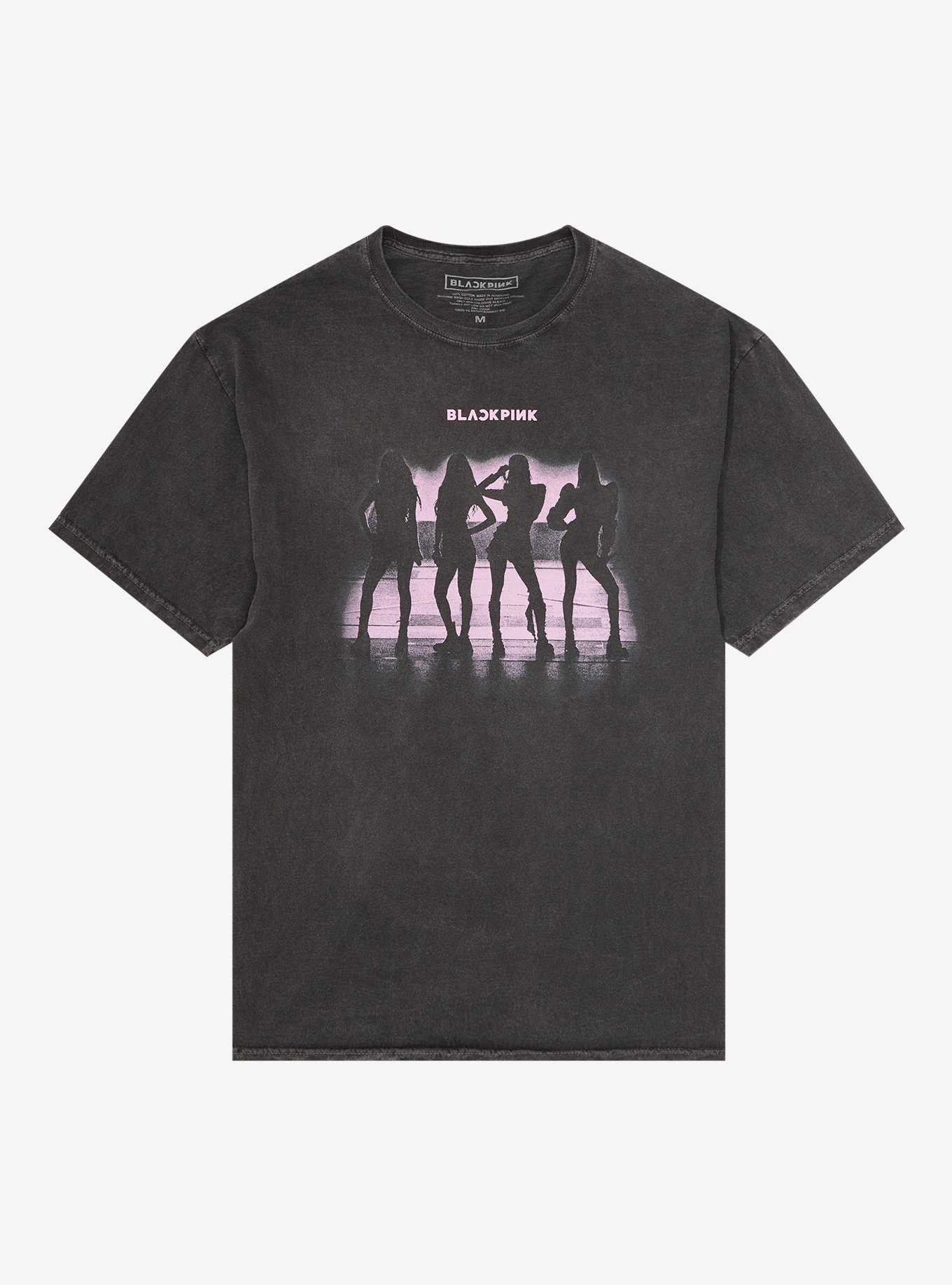 BLACKPINK Silhouette Dark Wash T-Shirt, , hi-res