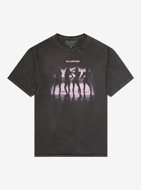BLACKPINK Silhouette Dark Wash T-Shirt | Hot Topic
