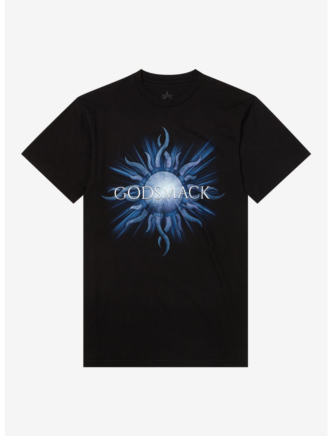 Godsmack When Legends Rise Sun Logo T-Shirt, BLACK, hi-res