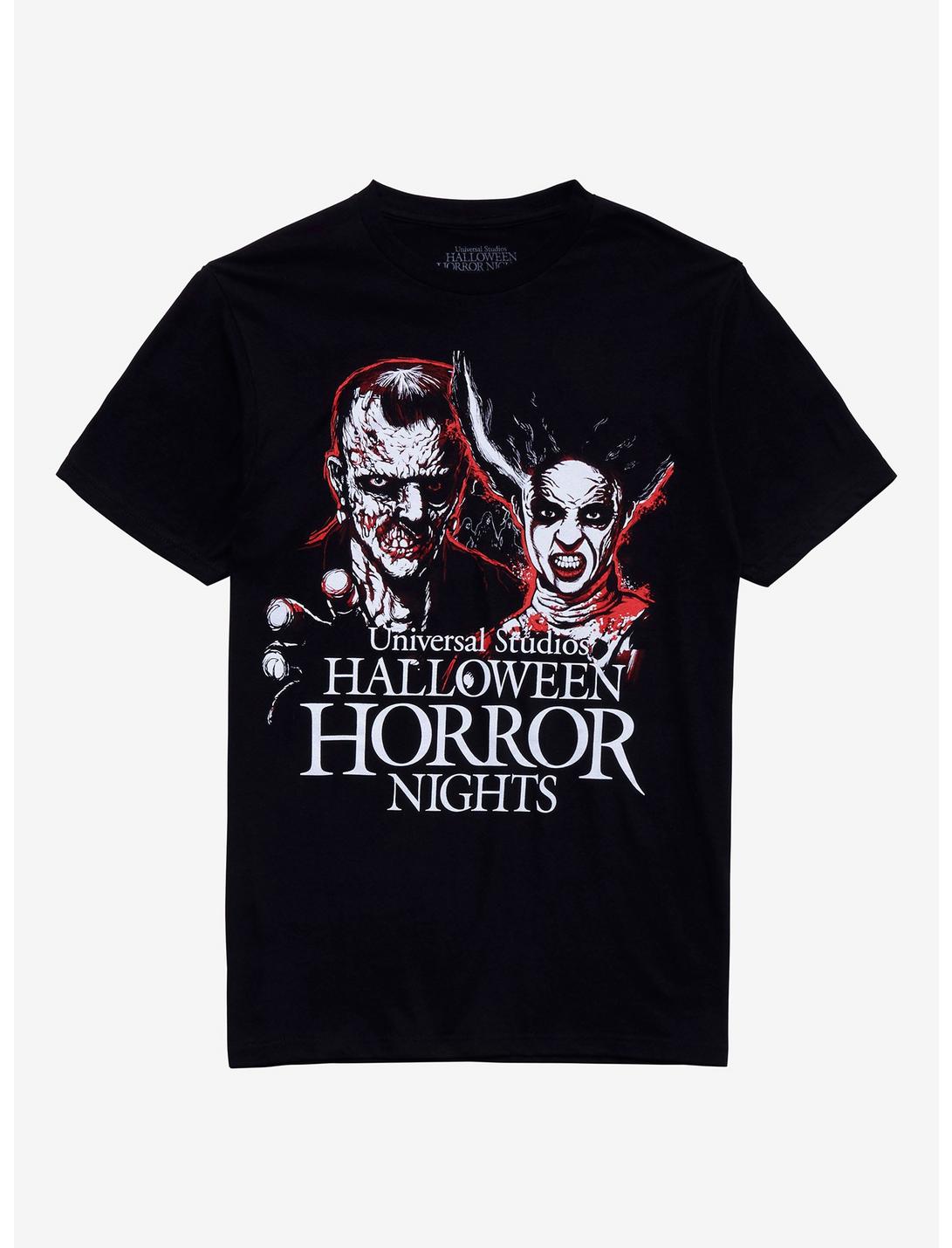 Universal Studios Halloween Horror Nights Frank & The Bride T-Shirt, BLACK, hi-res