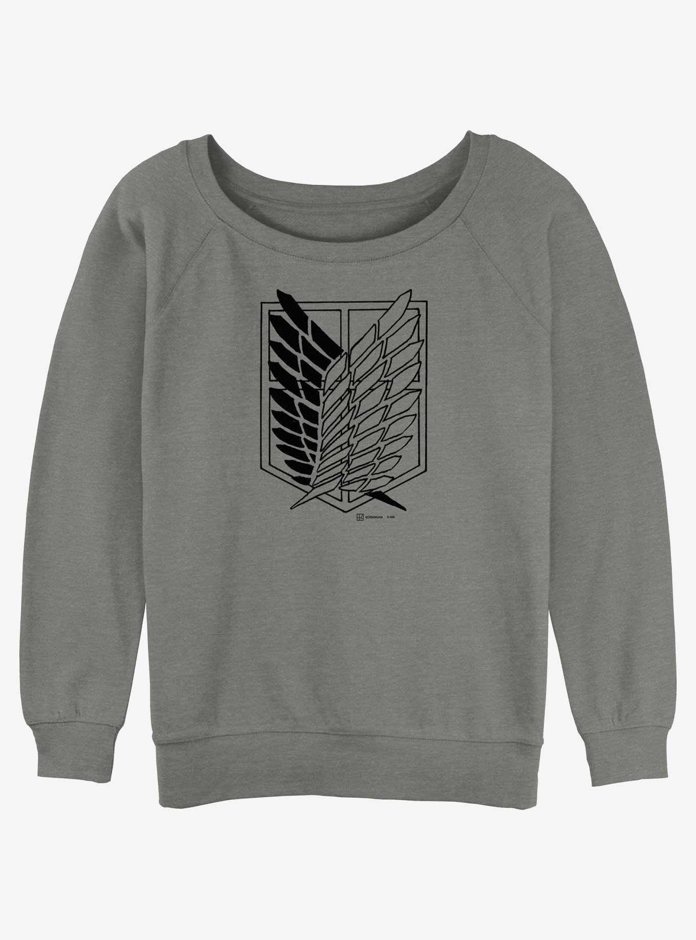 Attack On Titan Scout Regiment Girls Slouchy Sweatshirt