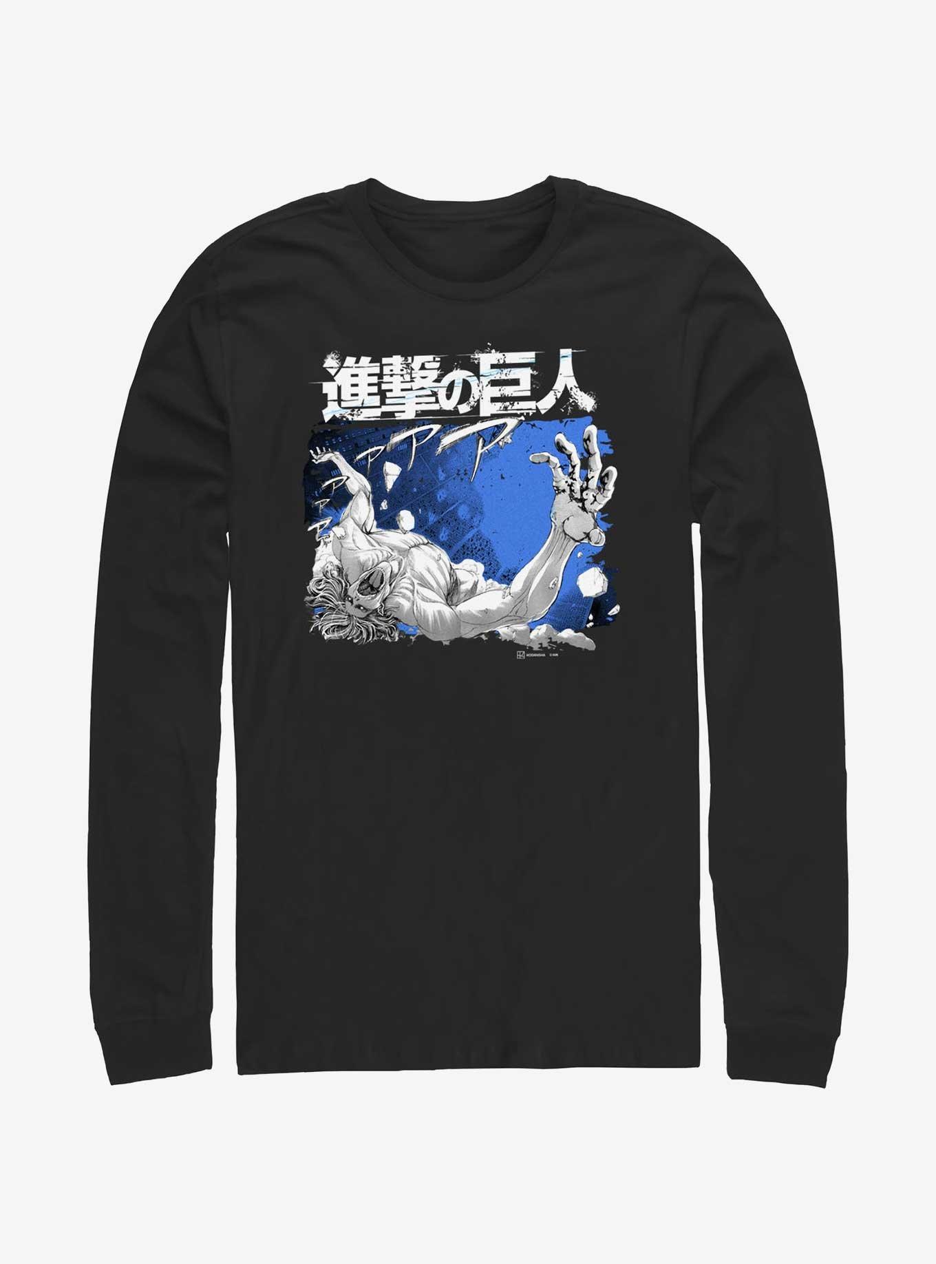 Attack On Titan Attack Titan Long-Sleeve T-Shirt, BLACK, hi-res