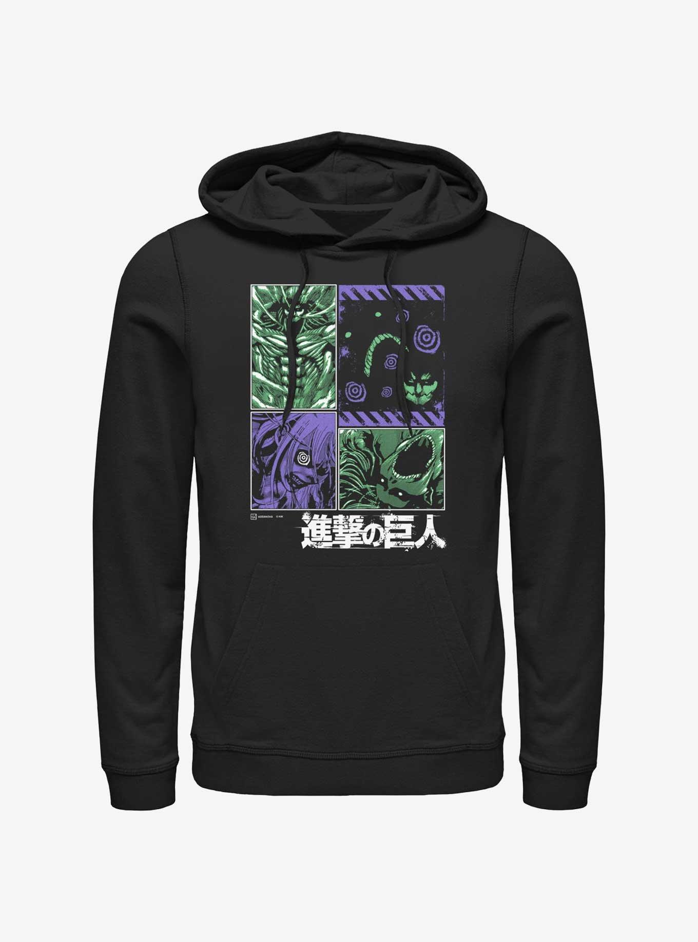 Attack On Titan Titans Manga Panels Hoodie, , hi-res