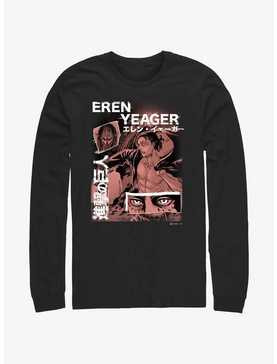 Attack On Titan Eren Yeager Collage Long-Sleeve T-Shirt, , hi-res