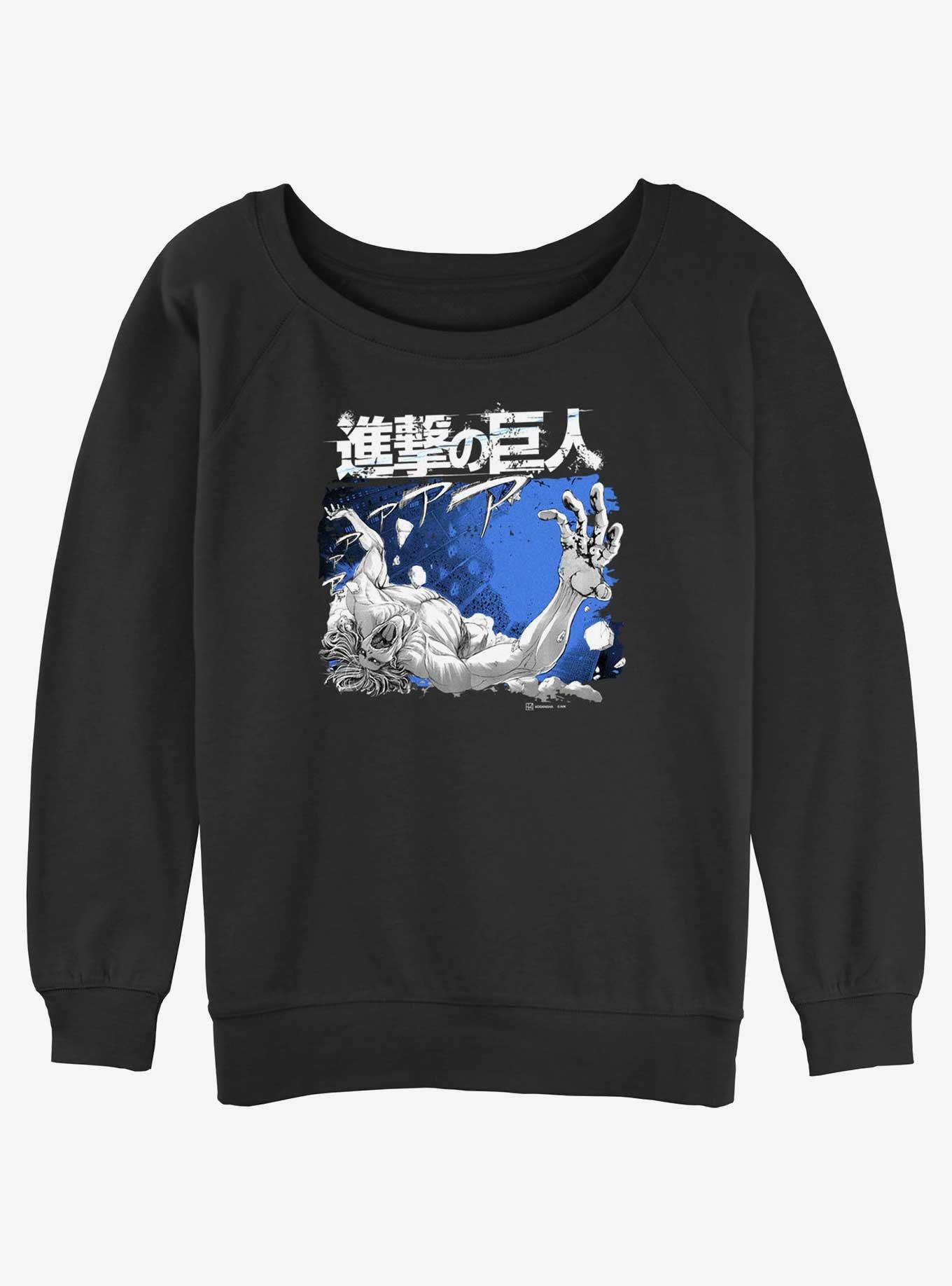 Attack On Titan Attack Titan Girls Slouchy Sweatshirt, , hi-res