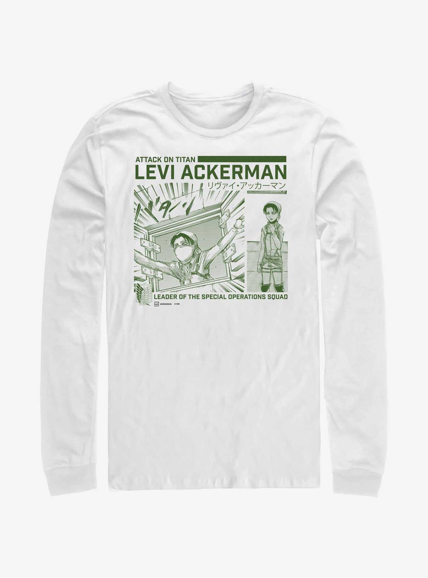 Attack On Titan Special Operations Squad Levi Ackerman Long-Sleeve T-Shirt