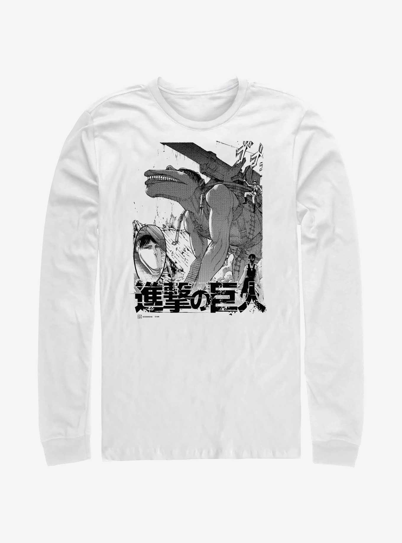 Attack On Titan Cart Titan Demolition Long-Sleeve T-Shirt, , hi-res