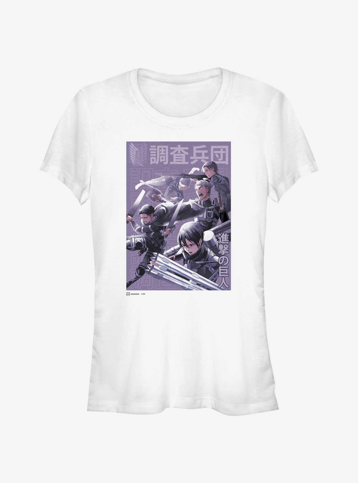 Attack On Titan Scout Regiment Fight Girls T-Shirt, , hi-res