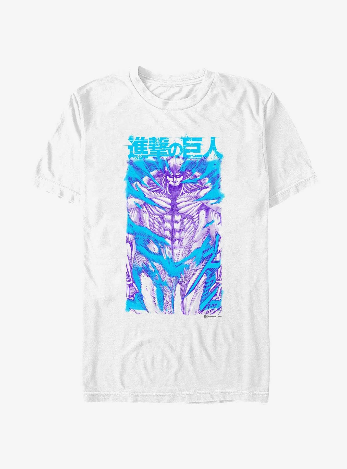 Attack On Titan Armored Titan Overlay T-Shirt, WHITE, hi-res