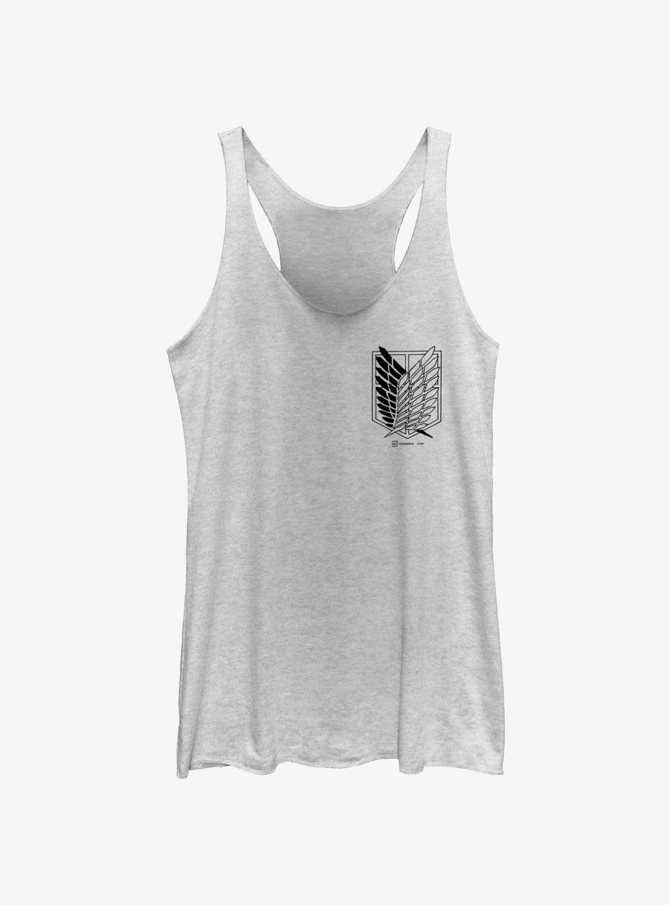 Attack On Titan Corner Scout Regiment Girls Tank, WHITE HTR, hi-res