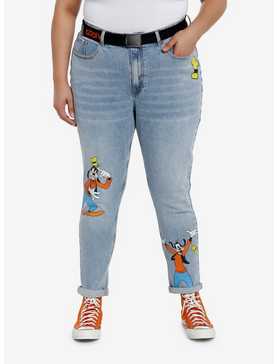 Disney Goofy Mom Jeans With Belt Plus Size, , hi-res