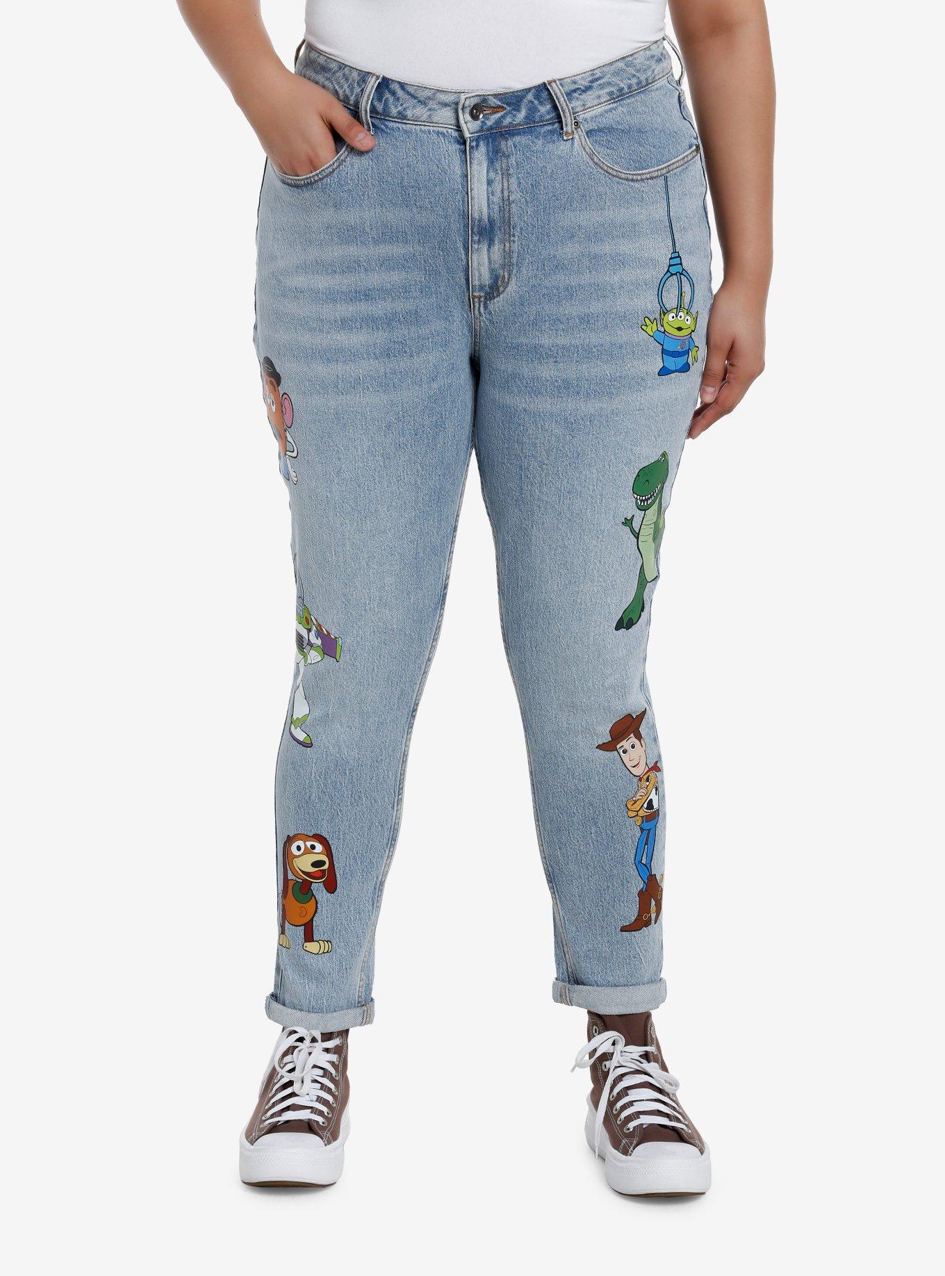 Disney Pixar Toy Story Character Mom Jeans Plus Size, MULTI, hi-res