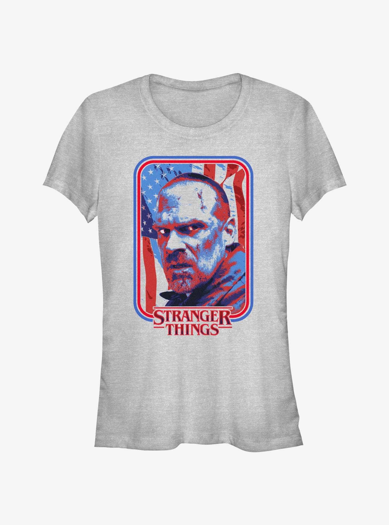 Stranger Things Hopper American In Russia Girls T-Shirt